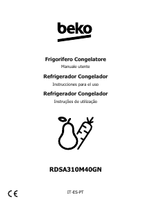 Manual de uso BEKO RDSA310M40GN Frigorífico combinado
