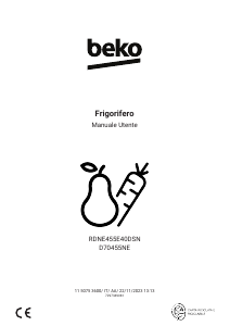 Manuale BEKO RDNE455E40DSN Frigorifero-congelatore