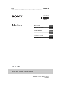 Manuale Sony Bravia KD-49XF7000 LCD televisore