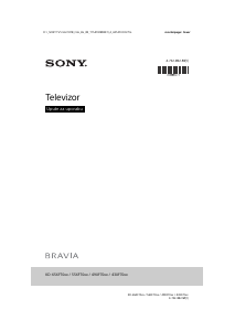Priručnik Sony Bravia KD-49XF7003 LCD televizor