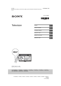 Vadovas Sony Bravia KD-49XF8505 Skystakristalis televizorius