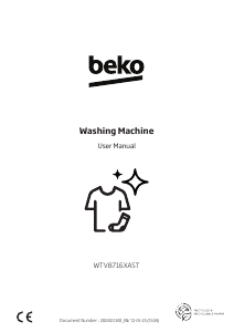 Handleiding BEKO WTV8716XAST Wasmachine