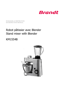 Manual Brandt KM1554B Food Processor