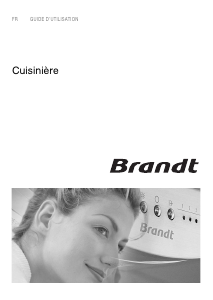 Mode d’emploi Brandt KM820W Cuisinière