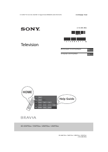 Посібник Sony Bravia KD-55XF7077 Рідкокристалічний телевізор