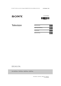 Käyttöohje Sony Bravia KD-55XF7077 Nestekidetelevisio