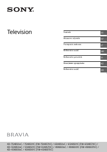 Vadovas Sony Bravia KD-65X8505C Skystakristalis televizorius