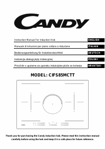 Manuale Candy CIFS85MCTT Piano cottura