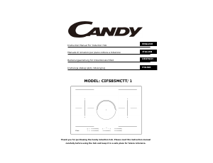 Instrukcja Candy CIFS85MCTT/1 Płyta do zabudowy