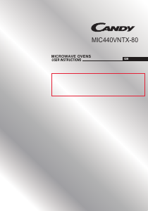 Handleiding Candy MIC440VNTX-80 Magnetron