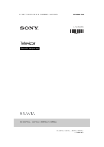 Priročnik Sony Bravia KD-65XF7096 LCD-televizor