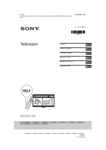 מדריך Sony Bravia KD-65XF8599 טלוויזיית LCD