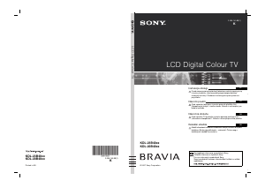 Návod Sony Bravia KDL-20B4030 LCD televízor