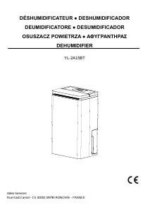 Mode d’emploi Equation YL-2A15BT Déshumidificateur