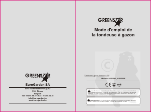 Mode d’emploi Greenstar GS1569 Tondeuse à gazon