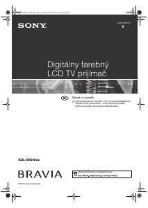Návod Sony Bravia KDL-20S4000 LCD televízor