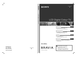 Bruksanvisning Sony Bravia KDL-20S4020 LCD-TV