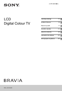 Instrukcja Sony Bravia KDL-22CX32D Telewizor LCD