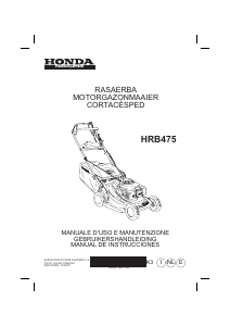 Manual de uso Honda HRB475 Cortacésped