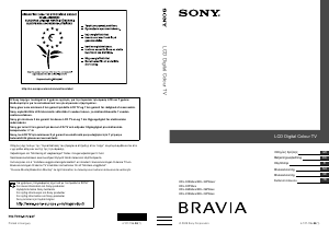 Käyttöohje Sony Bravia KDL-22P5500 Nestekidetelevisio