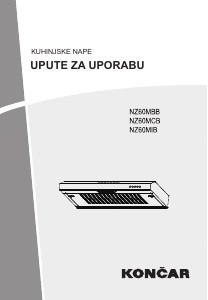 Manual Končar NZ60MBB Cooker Hood