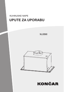 Handleiding Končar NU50MI Afzuigkap