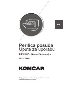 Manual Končar PP55TBMD6 Dishwasher