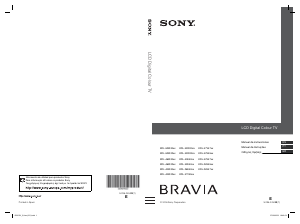 Manual de uso Sony Bravia KDL-26E4000 Televisor de LCD