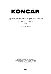 Priručnik Končar UKEP6013KCM Ploča za kuhanje