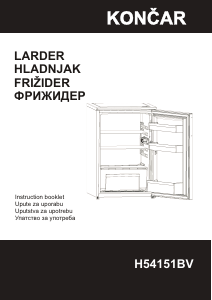 Manual Končar H54151BV Refrigerator