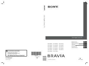 Bruksanvisning Sony Bravia KDL-26E4030 LCD TV