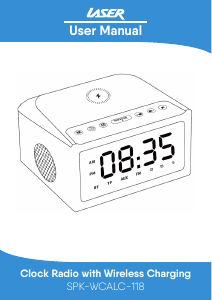 Manual Laser SPK-WCALC-118 Alarm Clock Radio