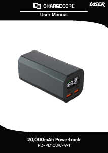 Manual Laser PB-PD100W-491 Portable Charger