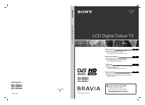 Käyttöohje Sony Bravia KDL-26P2520 Nestekidetelevisio