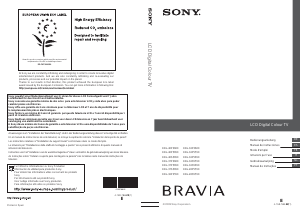 Mode d’emploi Sony Bravia KDL-26P5550 Téléviseur LCD