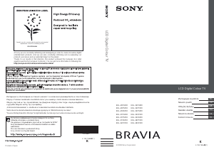 Návod Sony Bravia KDL-26P5550 LCD televízor