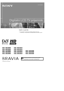 Priručnik Sony Bravia KDL-26S2020 LCD televizor