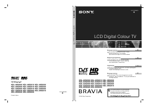 Käyttöohje Sony Bravia KDL-26S2030 Nestekidetelevisio