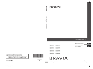 Manual de uso Sony Bravia KDL-26S4000 Televisor de LCD