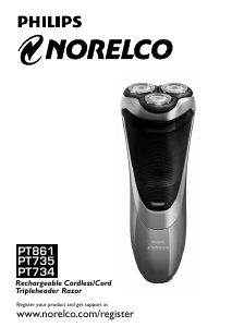 Manual Philips-Norelco PT734 Shaver