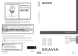 Instrukcja Sony Bravia KDL-26S5550 Telewizor LCD