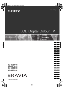 Manual Sony Bravia KDL-26T2600 LCD Television