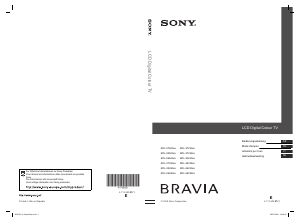 Mode d’emploi Sony Bravia KDL-26U4000 Téléviseur LCD