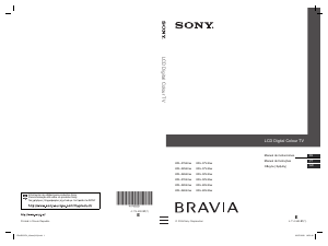 Manual Sony Bravia KDL-26U4000 Televisor LCD