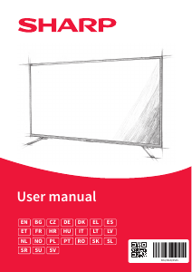 Manual de uso Sharp 24FA6E Televisor de LED