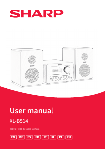 Manuale Sharp XL-B514 Stereo set