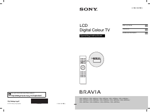 Manual Sony Bravia KDL-32BX300 LCD Television
