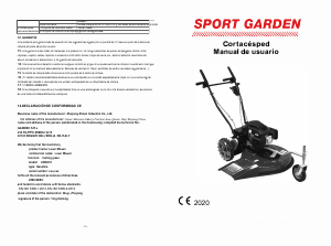 Manual de uso Sport Garden SG 3610 AU Cortacésped