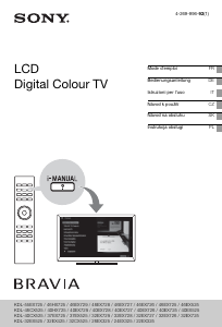 Mode d’emploi Sony Bravia KDL-32CX525 Téléviseur LCD