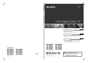 Manual de uso Sony Bravia KDL-32D2810 Televisor de LCD